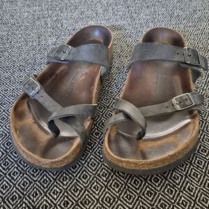 Birkenstock Brown Leather Sandals